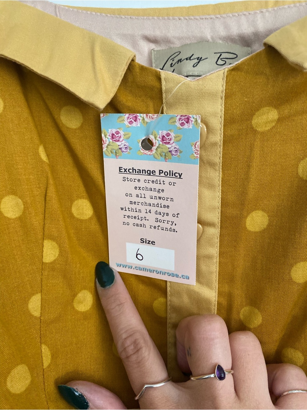 🍋Mustard Yellow Polka Dot Sundress - Picture 6 of 6